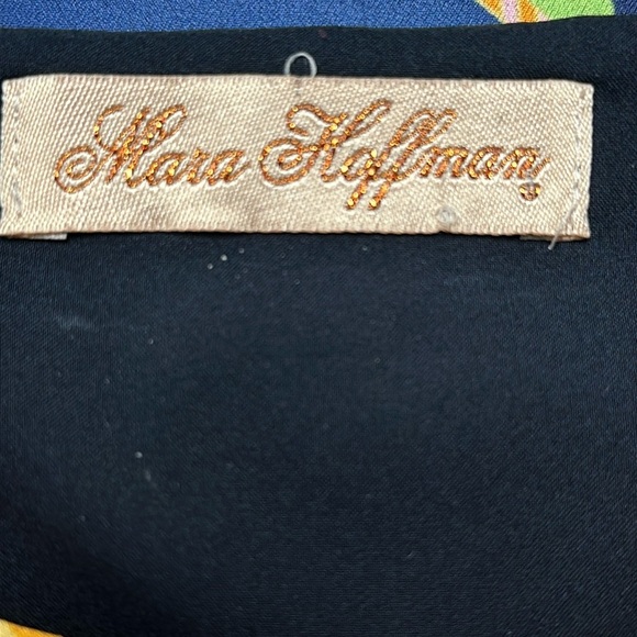 Mara Hoffman colorful geometric print shift dress size XS / S, round hem - Picture 2 of 7